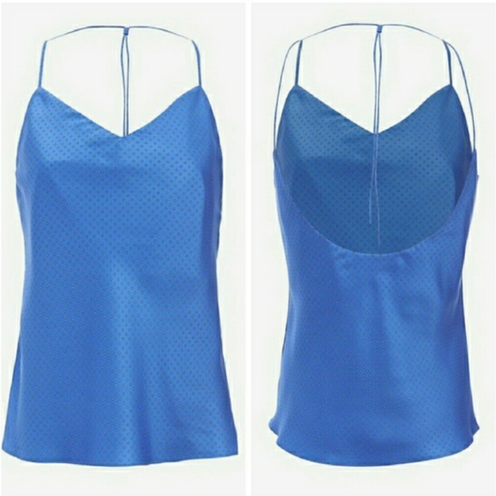 Rag & Bone Cove Open Back Silk Tank Top